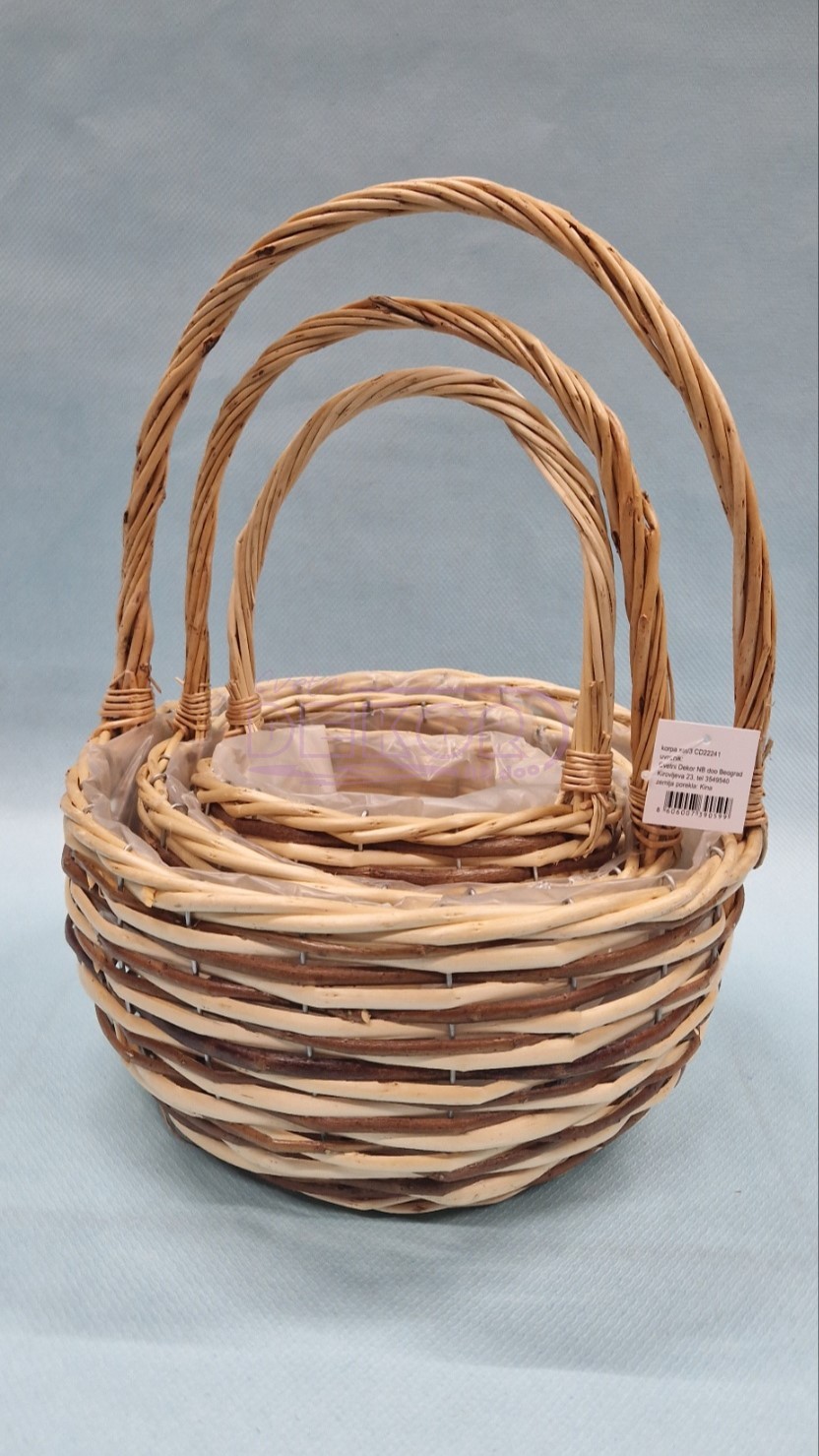 braon ispletena korpa