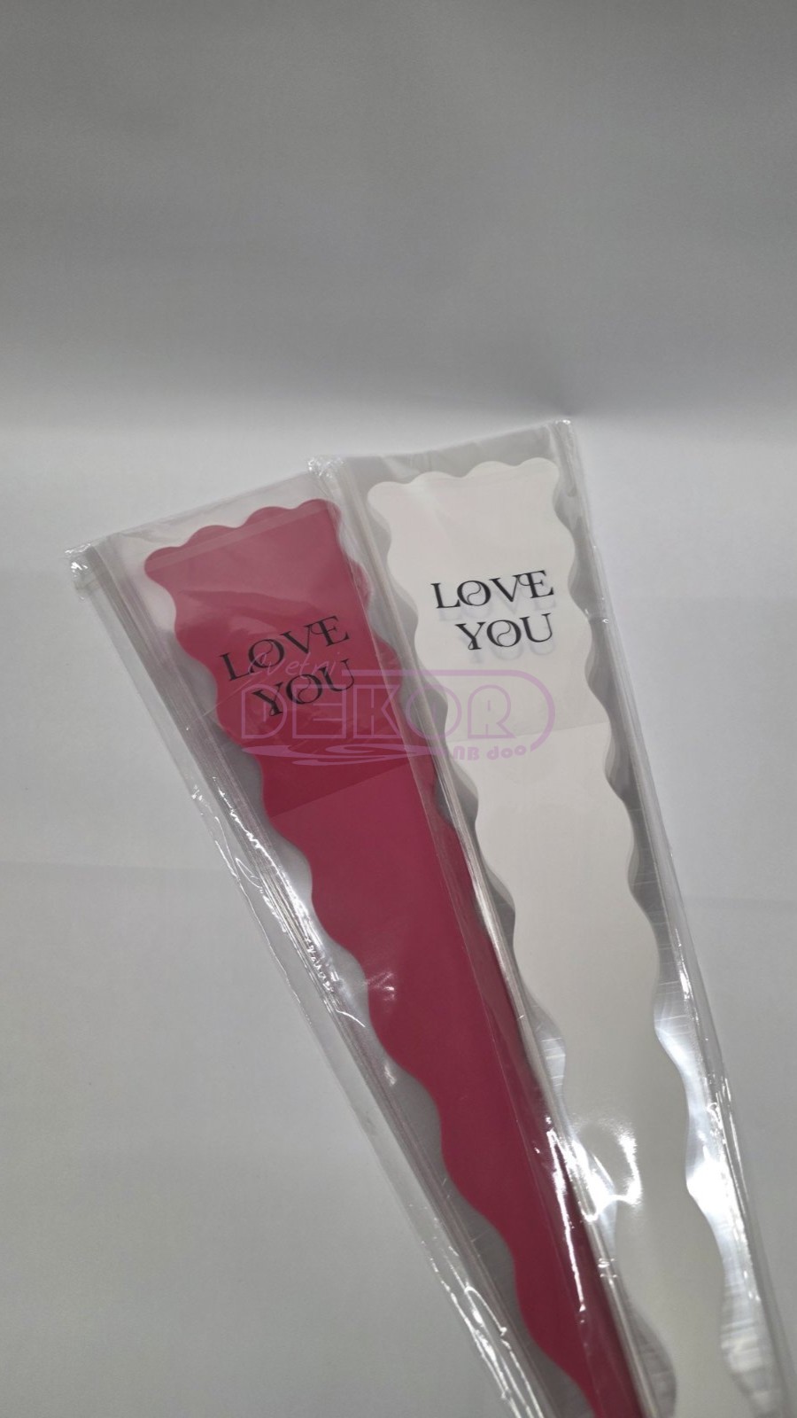 ukrasne kese za jedan cvet sa natpisom ''Love you''