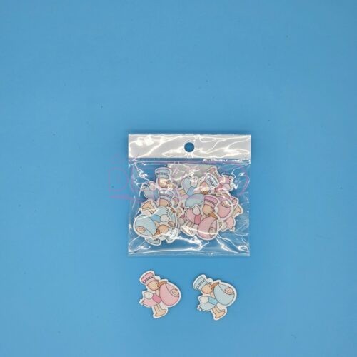 stikeri sa likom rode koja donosi bebu u džaku