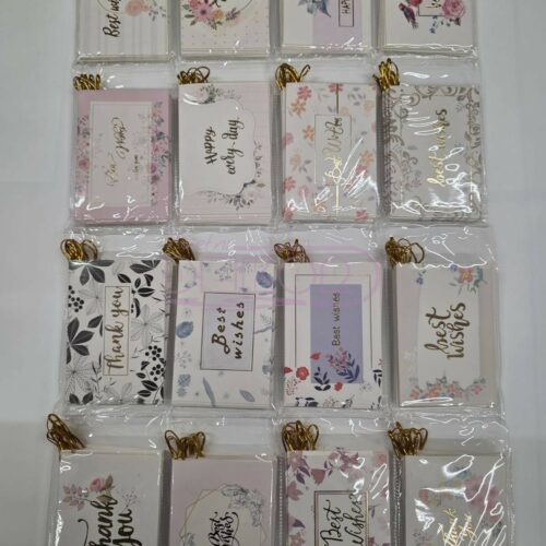 zahvalnice u više različitih dizajnerskih stilova