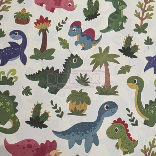 dečija ukrasna folija sa dinosaurusima