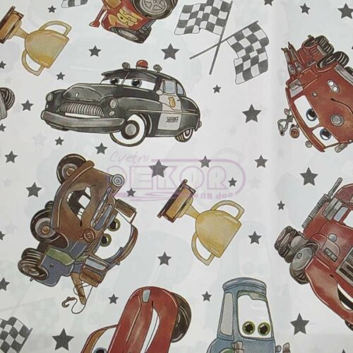 ukrasna dečija folija za decu sa likovima iz crtanog filma ''Cars''