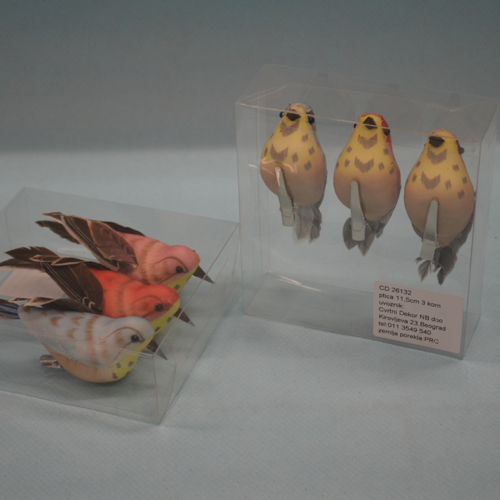 Ptice set od 3 komada dekoracija