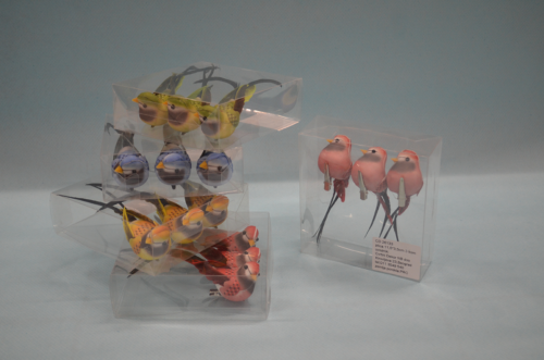 Ptice set od 3 komada raznobojne dekoracija