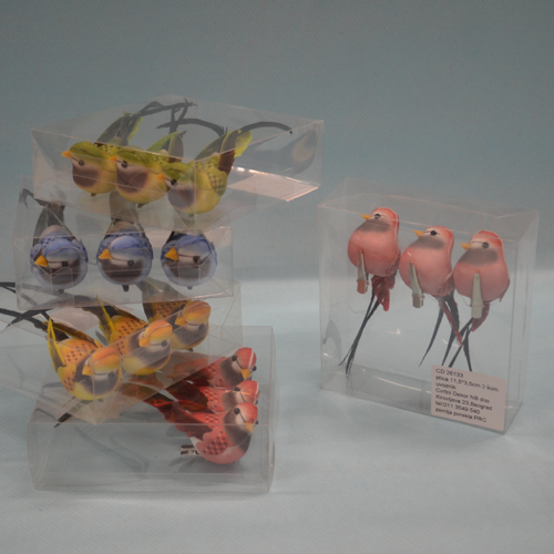 Ptice set od 3 komada raznobojne dekoracija
