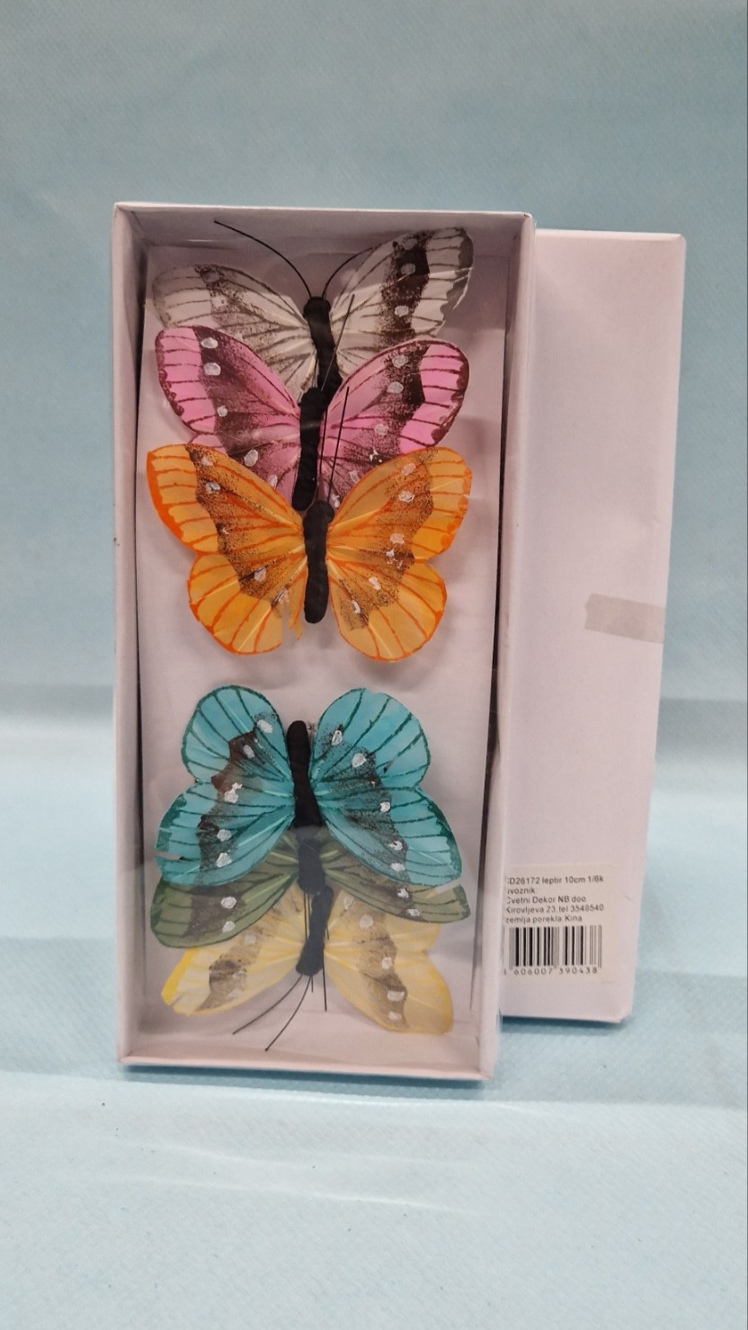 leptiri šarenih boja u kutiji