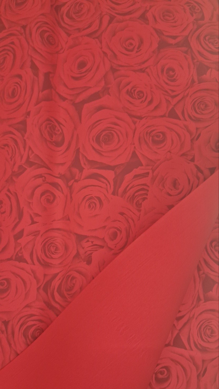 crveni ukrasni papir sa ružama