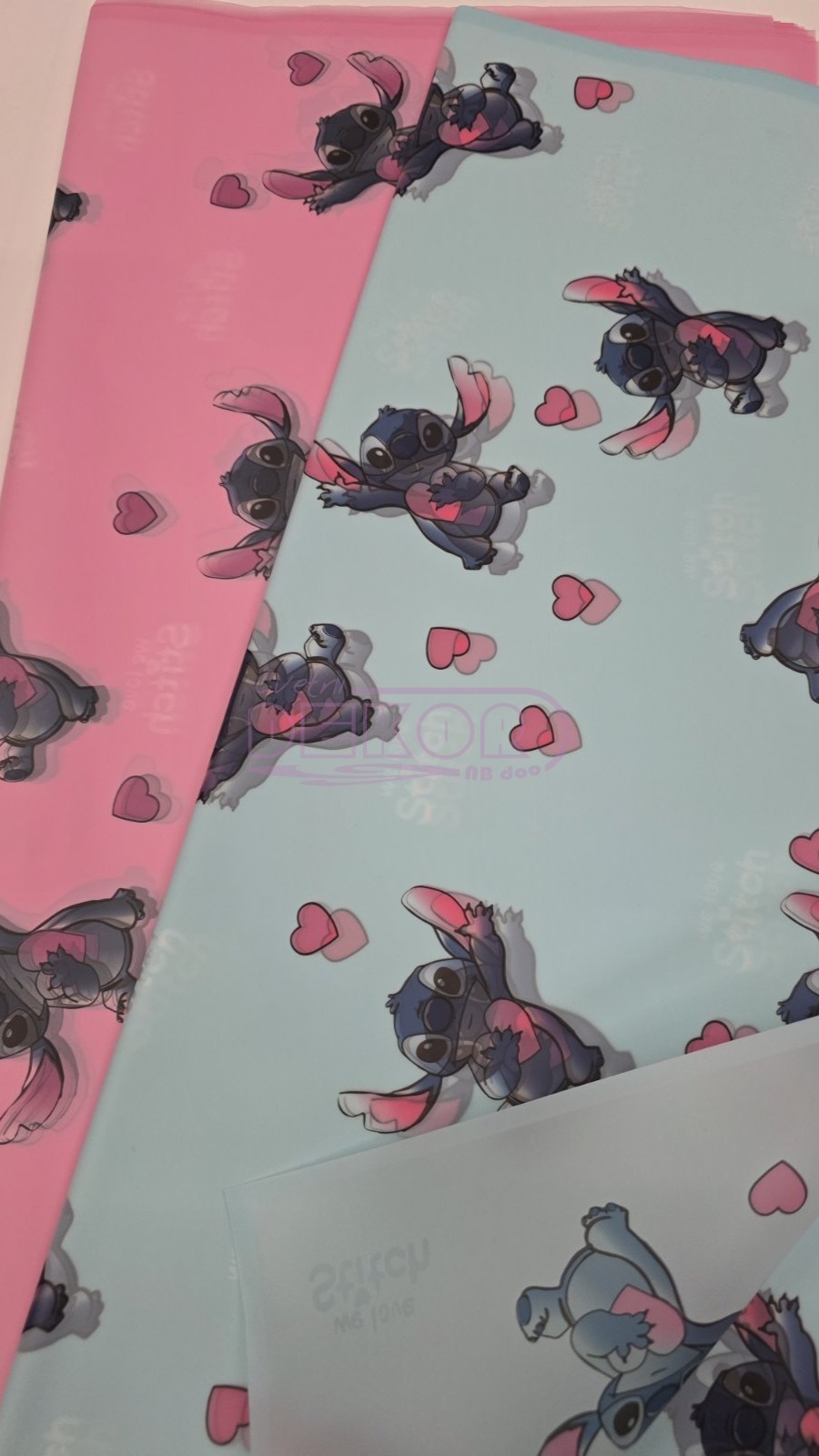 ukrasna folija stić u roze i plavoj boji